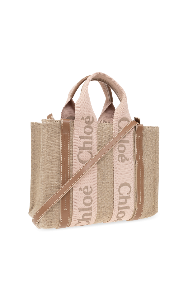 Beige 'Woody Small' shopper bag Chloé - Vitkac Germany